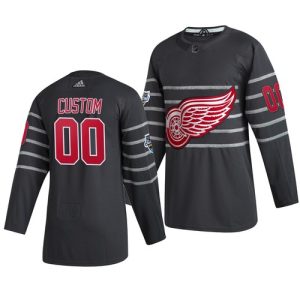 2020 NHL All-Star Game Detroit Red Wings Trikot Benutzerdefinierte Grau